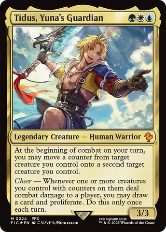 Tidus, Yuna's Guardian (FIC-224) - Commander: FINAL FANTASY Foil