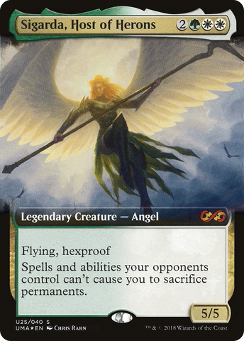 Sigarda, Host of Herons (UMA:BT-U25)  Foil - Ultimate Box Topper: (Extended Art)
