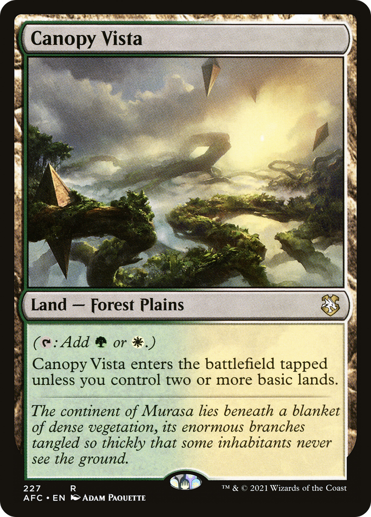 Canopy Vista (AFC-227) - Adventures in the Forgotten Realms Commander