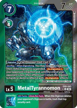 MetalTyrannomon (Limited Foil) (EX8-043) - Chain of Liberation Foil
