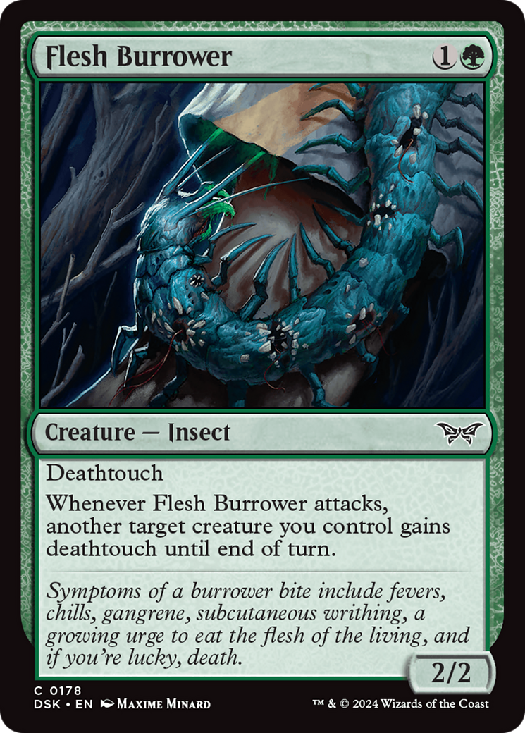 Flesh Burrower (DSK-178)  - Duskmourn: House of Horror