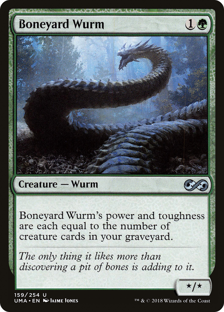 Boneyard Wurm (UMA-159)  Foil - Ultimate Masters