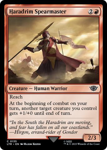 Haradrim Spearmaster (LTR-135)  Foil - The Lord of the Rings: Tales of Middle-earth