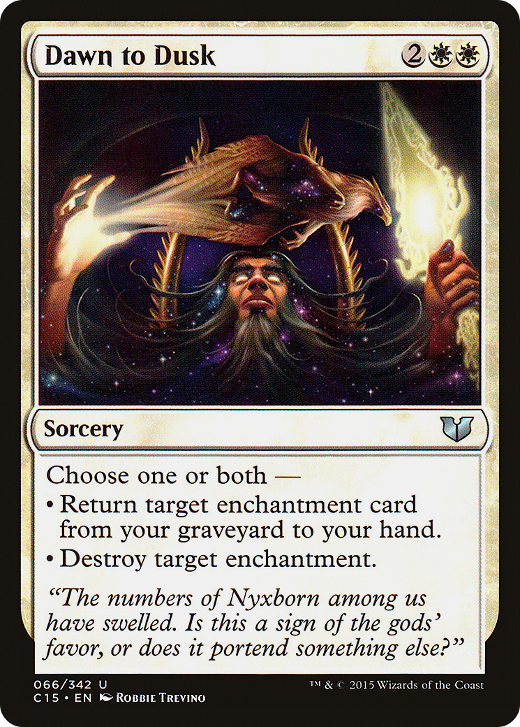 Dawn to Dusk (C15-066)  - Commander 2015