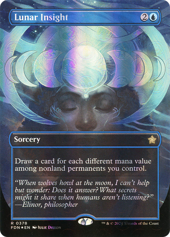 Lunar Insight (FDN-378) - Foundations (Borderless) Foil