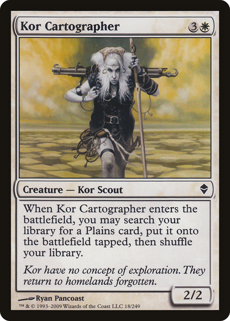 Kor Cartographer (ZEN-018)  - Zendikar