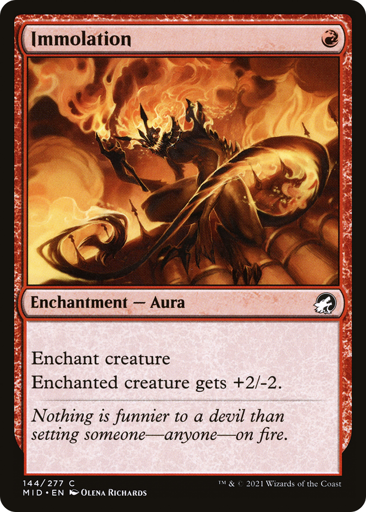 Immolation (MID-144)  - Innistrad: Midnight Hunt
