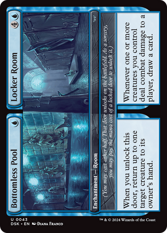 Bottomless Pool // Locker Room (DSK-043)  - Duskmourn: House of Horror