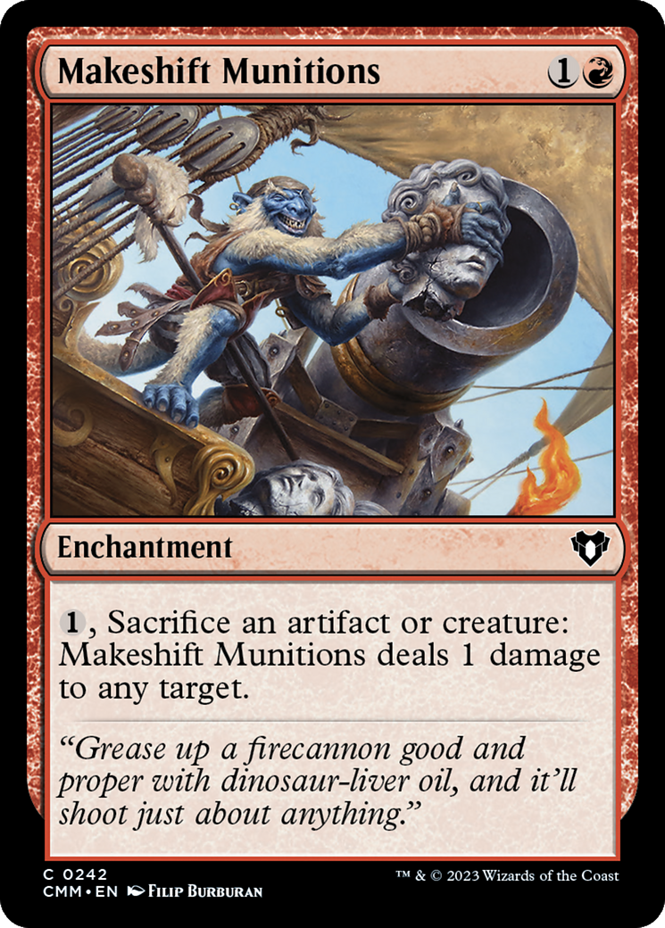Makeshift Munitions (CMM-242)  Foil - Commander Masters