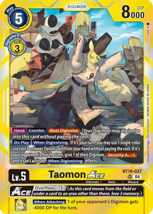 Taomon ACE (BT19-037) - Release Special Booster 2.5 Foil