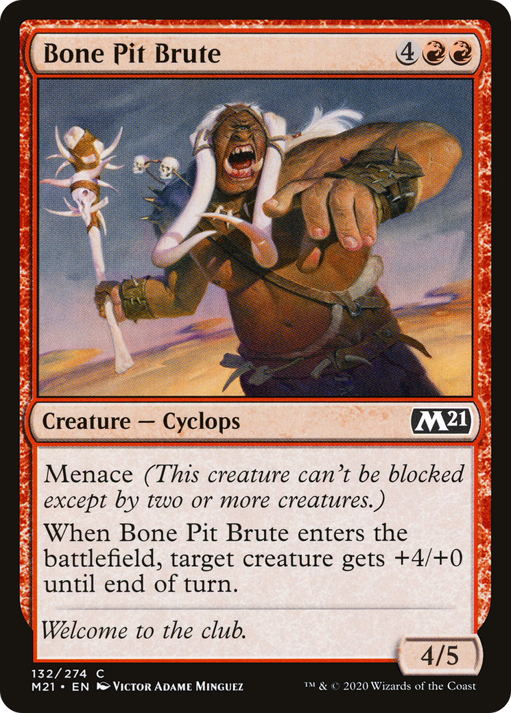 Bone Pit Brute (M21-132)  Foil - Core Set 2021