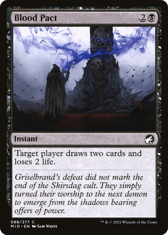Blood Pact (MID-088)  Foil - Innistrad: Midnight Hunt