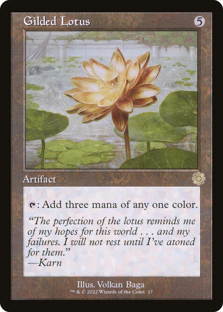 Gilded Lotus (BRR-017) - The Brothers' War Retro Artifacts Foil