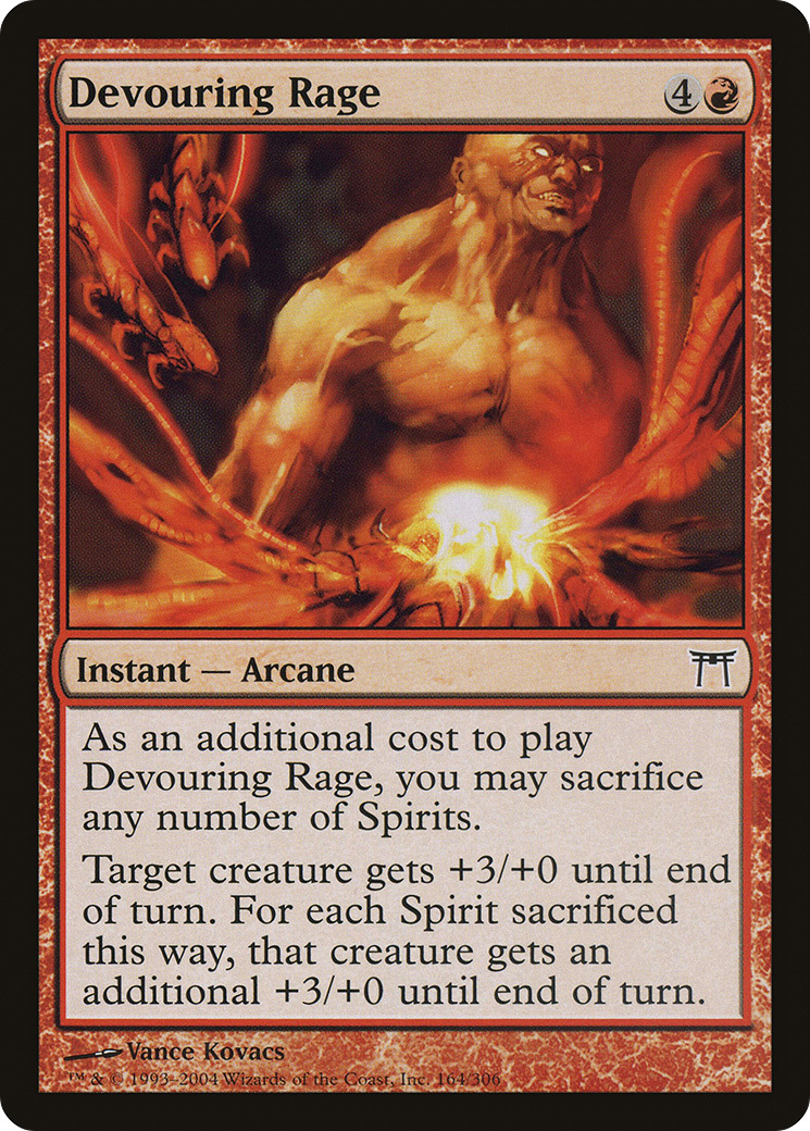 Devouring Rage (CHK-164)  Foil - Champions of Kamigawa