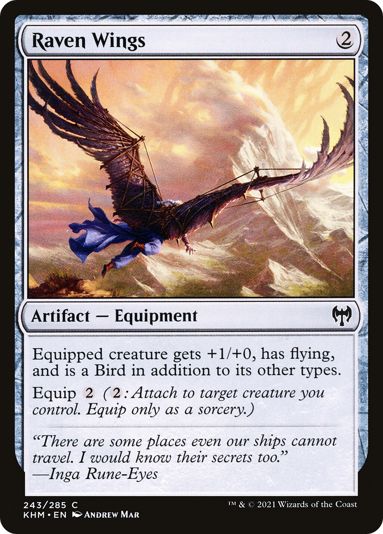 Raven Wings (KHM-243)  Foil - Kaldheim