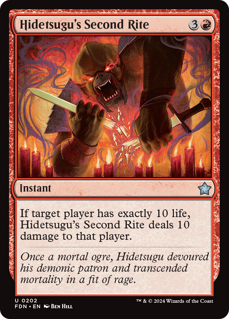 Hidetsugu's Second Rite (FDN-202)  - Foundations
