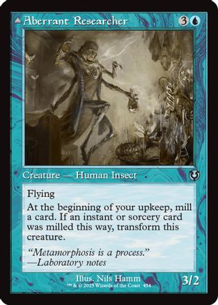 Aberrant Researcher (Retro Frame) (INR-454)  Foil - Innistrad Remastered