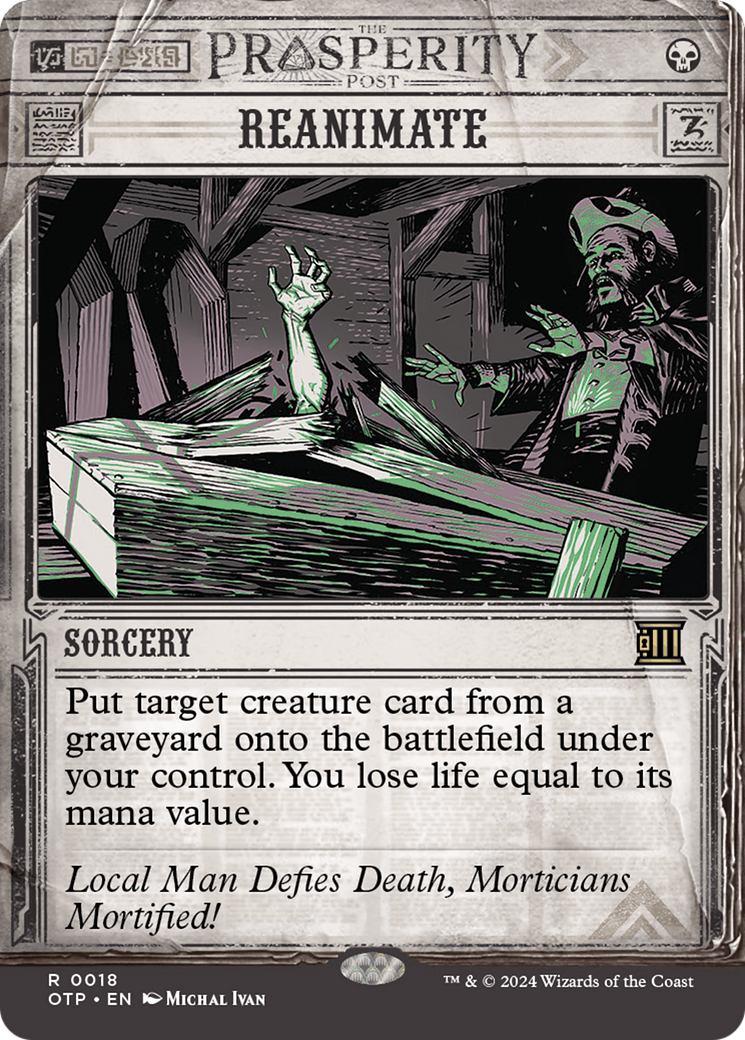 Reanimate (OTP-018)  - Breaking News: (Showcase) (Borderless)