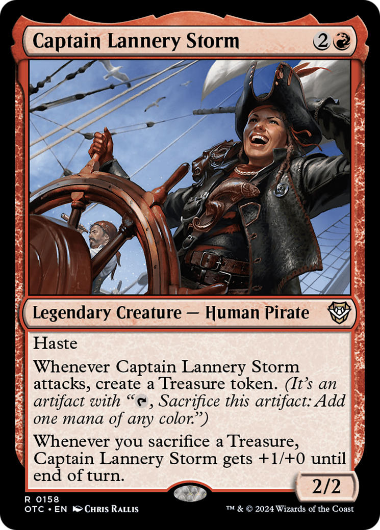 Captain Lannery Storm (OTC-158)  - Outlaws of Thunder Junction Commander