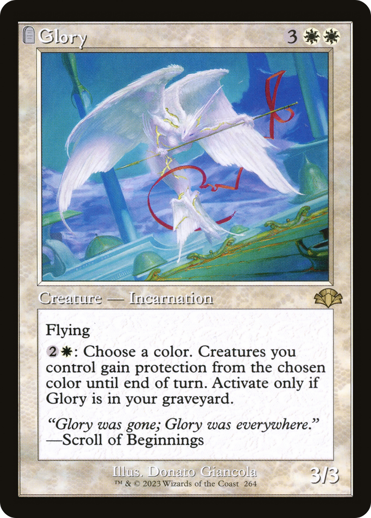 Glory (Retro Frame) (DMR-264)  Foil - Dominaria Remastered: (tombstone)