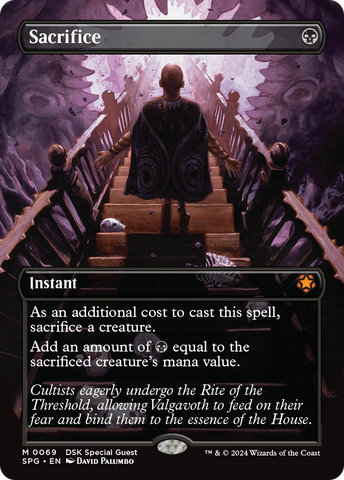 Sacrifice (Borderless) (SPG-069)  Foil - Special Guests