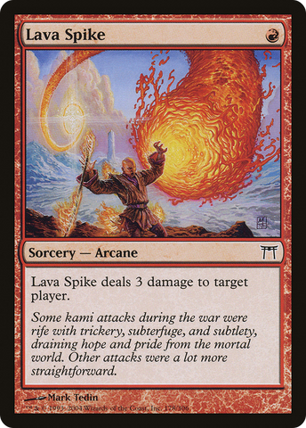Lava Spike (CHK-178)  Foil - Champions of Kamigawa