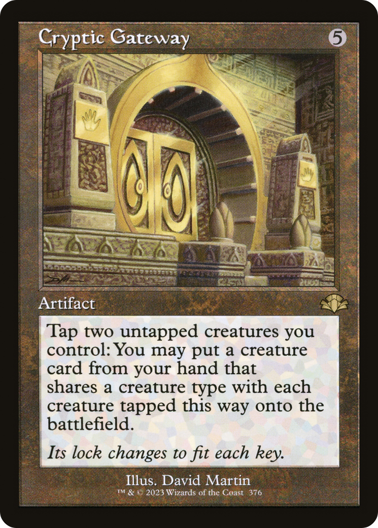 Cryptic Gateway (Retro Frame) (DMR-376)  Foil - Dominaria Remastered