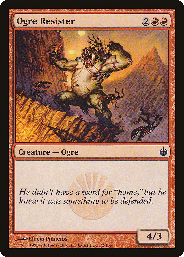 Ogre Resister (MBS-072)  Foil - Mirrodin Besieged