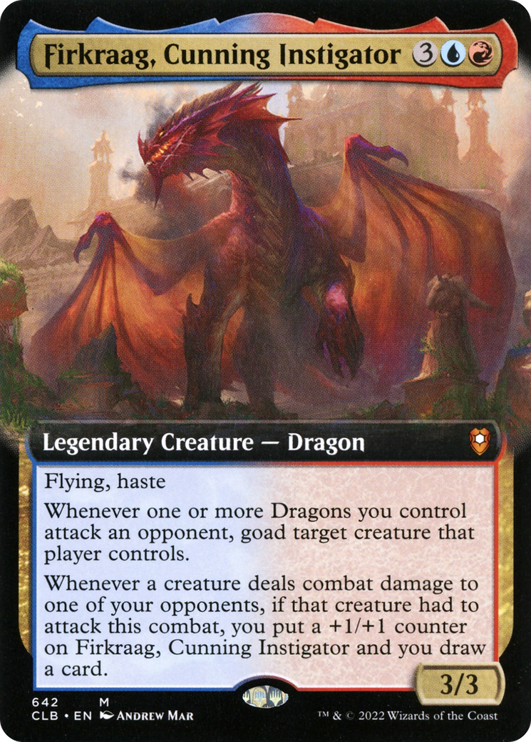 Firkraag, Cunning Instigator (Extended Art) (CLB-642) - Commander Legends: Battle for Baldur's Gate: (Extended Art) Foil
