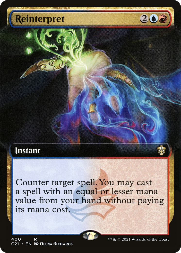 Reinterpret (Extended Art) (C21-400)  - Commander 2021: (Extended Art)