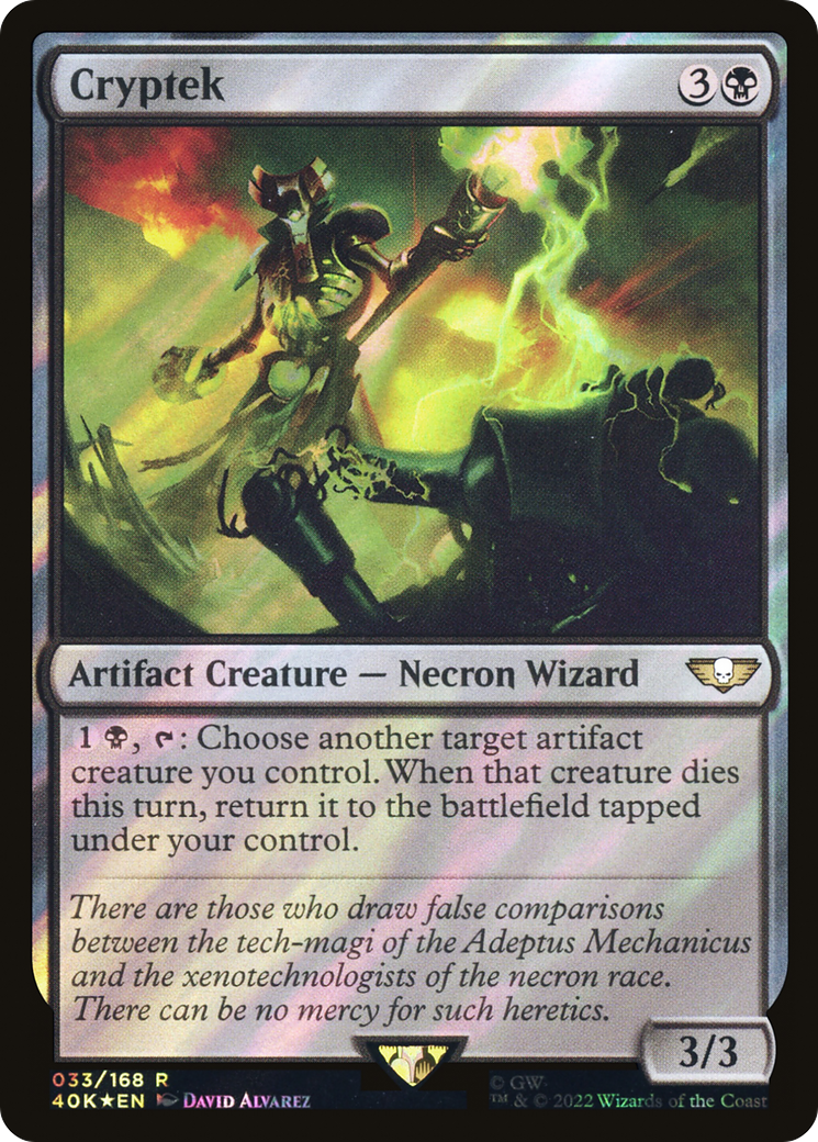 Cryptek (Surge Foil) (40K-033)  Foil - Warhammer 40,000 Commander
