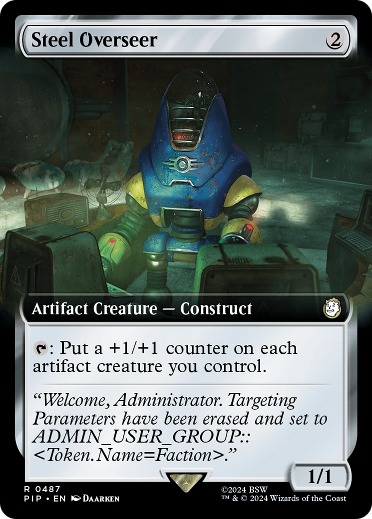 Steel Overseer (Extended Art) (PIP-487)  Foil - Fallout: (Extended Art)