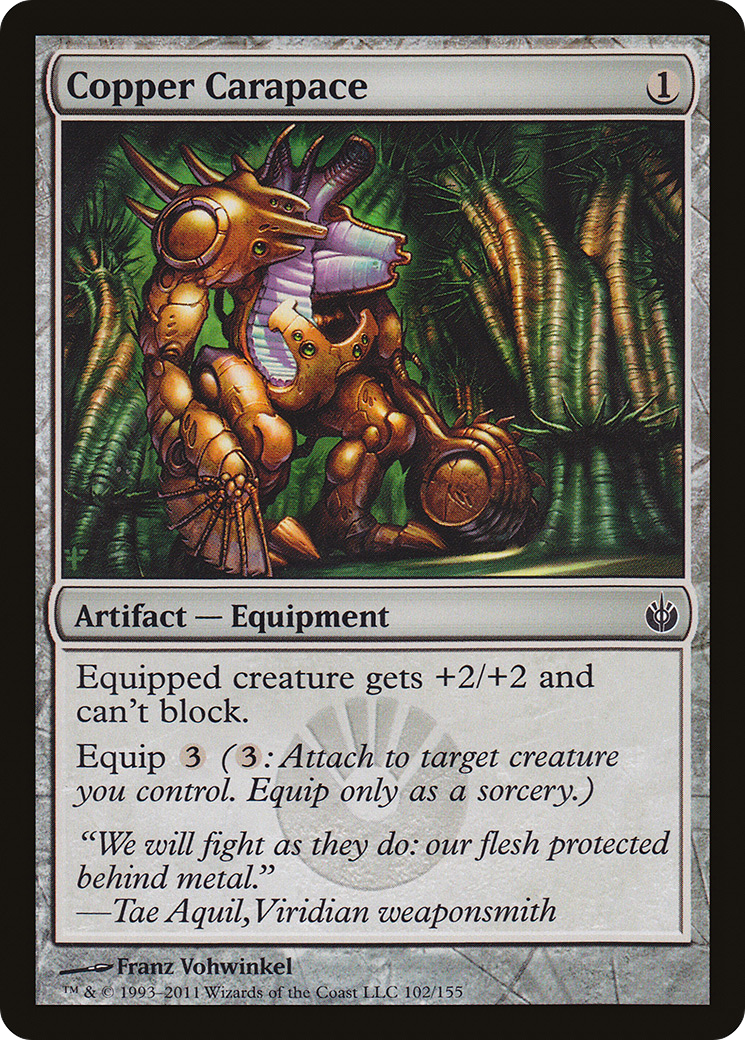 Copper Carapace (MBS-102)  Foil - Mirrodin Besieged
