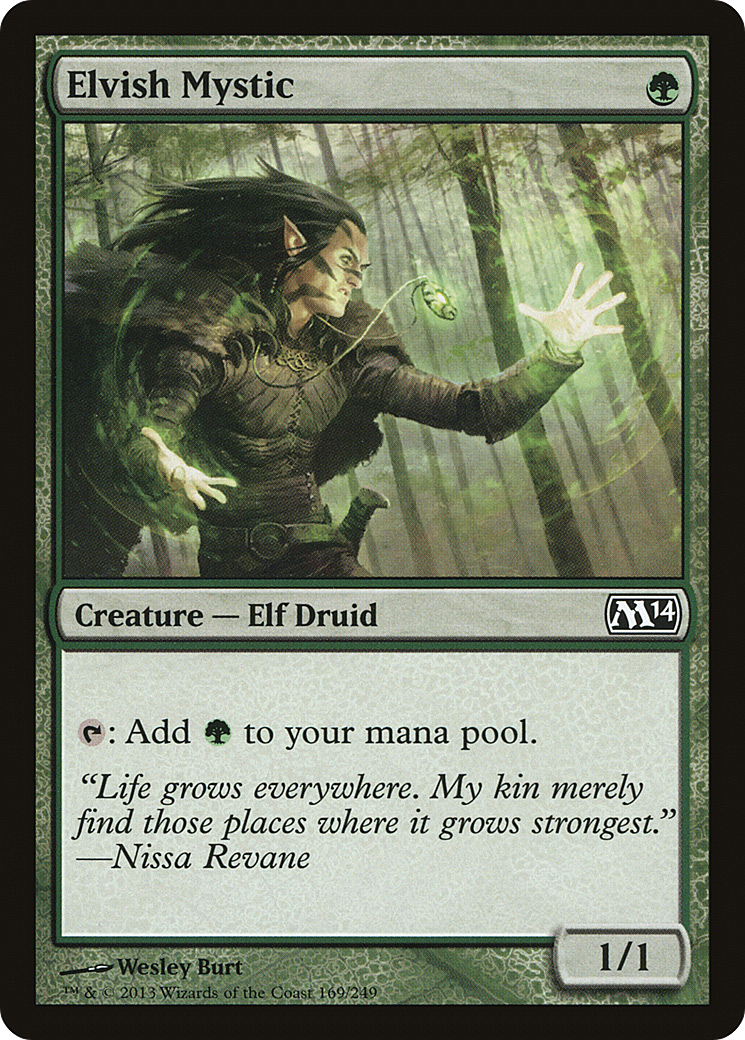 Elvish Mystic (M14-169)  Foil - Magic 2014