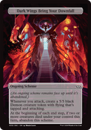 Dark Wings Bring Your Downfall (Full Art) (A:DSC-332)  - Duskmourn: House of Horror Commander