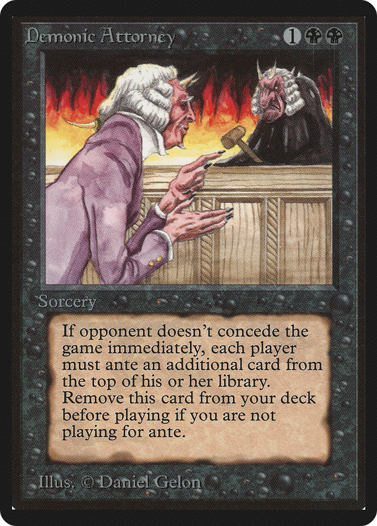 Demonic Attorney (LEB-)  - Limited Edition Beta
