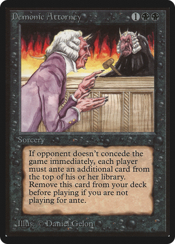 Demonic Attorney (LEB-)  - Limited Edition Beta