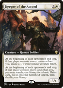 Keeper of the Accord (Extended Art) (CMR-621)  - Commander Legends: (Extended Art)