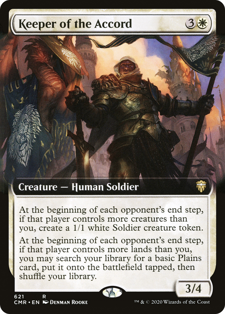 Keeper of the Accord (Extended Art) (CMR-621)  - Commander Legends: (Extended Art)