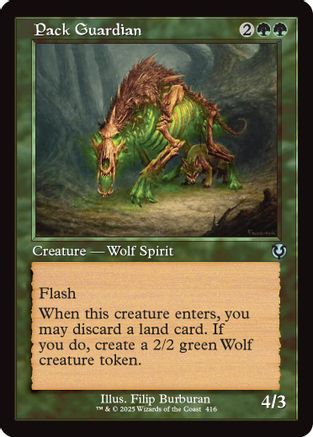 Pack Guardian (Retro Frame) (INR-416)  Foil - Innistrad Remastered