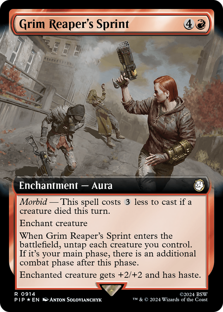 Grim Reaper's Sprint (Extended Art) (Surge Foil) (PIP-914)  Foil - Fallout: (Extended Art)