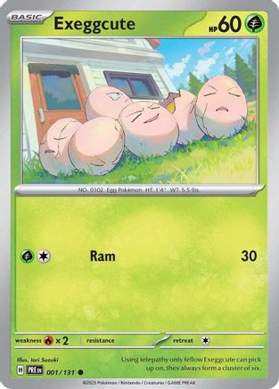Exeggcute 001/131 - Reverse Holofoil SV Prismatic Evolutions