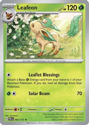 Leafeon 005/131 - Holofoil SV Prismatic Evolutions