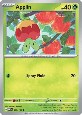 Applin 009/131 - Reverse Holofoil SV Prismatic Evolutions