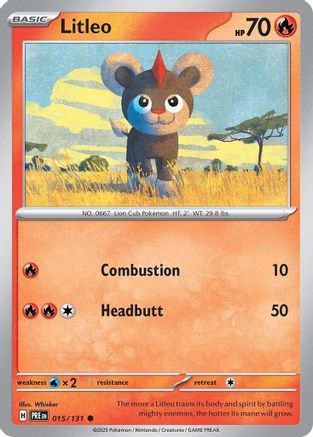 Litleo 015/131 - Reverse Holofoil SV Prismatic Evolutions