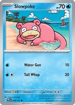 Slowpoke 018/131 - Reverse Holofoil SV Prismatic Evolutions