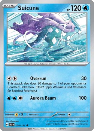 Suicune 024/131 - Reverse Holofoil SV Prismatic Evolutions