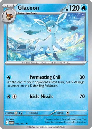 Glaceon 025/131 - Holofoil SV Prismatic Evolutions