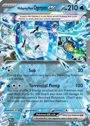 Wellspring Mask Ogerpon ex 027/131 - Holofoil SV Prismatic Evolutions
