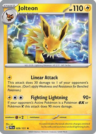 Jolteon 029/131 - Holofoil SV Prismatic Evolutions